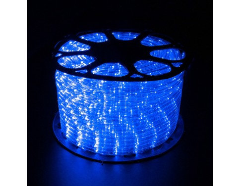 150ft LED Heavy Duty Rope Light Spool, 120V Indoor Rope Lights Plugin Outdoor Tube Lights 2 Wire ½ Inch,Blue