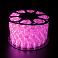 150ft LED Heavy Duty Rope Light Spool, 120V Indoor Rope Lights Plugin Outdoor Tube Lights 2 Wire ½ Inch,Pink