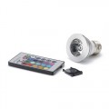 3W E27 Color Changing Light Bulb With Remote