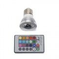 3W E27 Color Changing Light Bulb With Remote