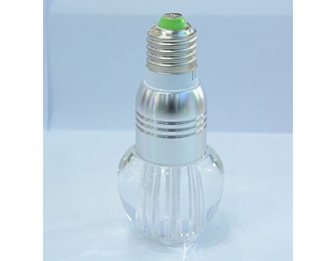 3W E27 Crystal Glass Umbrella 16 Color Change RGB LED Light Bulb Lamp W/remote Control
