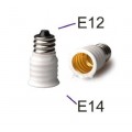 12 Pack/lot E12 to E14 White Bulb Converter LED Light Holder Lamp Adapter Socket Changer High Quality