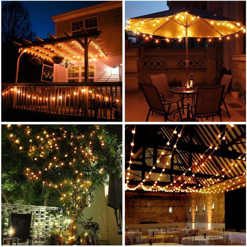 Waterproof Battery Operated Outdoor Lights 132FT 300LED Battery Powered  String Lights 8 Mode with Timer Decoration for Christmas Patio Balcony  Garden