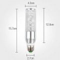 E27 3W RGB Light Remote Controlled Acrylic Crystal LED Candle Bulb (85-265V)