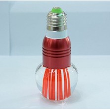 E27 Crystal Glass 16 Color Change RGB 3W LED Light Bulb Lamp w/Remote Control