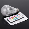 Colorful LED Light RGB Bulb Lamp 9W B22 with Remote Control