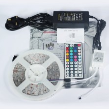 12V/ 3A 30W Waterproof LED Flexible Light Strip, With 150 SMD 5050 RGB LEDs, 5 Meter