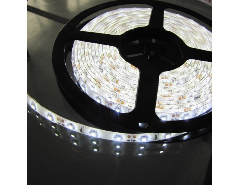 Pure White LED Strip light, Waterproof LED Flexible Light Strip 12V with 300 SMD LED, 3258 16.4 Foot / 5 Meter