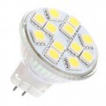 OmaiLighting AC/DC 12V-24V 3W 12x 5050 cluster LED light bulb MR11 GU4 Bi Pin Lamp