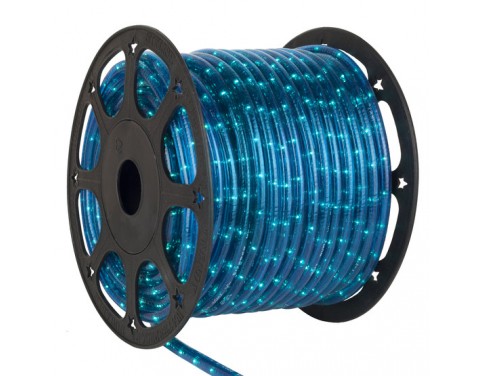 150' Pearl Blue Rope Light, 2 Wire 1/2", 120 Volt