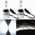 2-Pack 8000lm Xtremely Super Bright 6500K Xenon White High Power Mini 9012 HIR2LL LED Headlight Bulb Conversion Kits Lamps Replacement