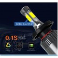 2-Pack 8000lm Xtremely Super Bright 6500K Xenon White High Power Mini 9012 HIR2LL LED Headlight Bulb Conversion Kits Lamps Replacement