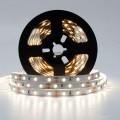 LED Strip Lights CRI90 SMD3528 16.4Ft(5M) 300LEDs Nature White 4000K-4500K 60LEDs/M DC12V 24W 4.8W/M 8mm White PCB Flexible Ribbon Strip with Adhesive Tape Non-Waterproof