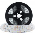 LED Strip Lights CRI90 SMD3528 16.4Ft(5M) 300LEDs Nature White 4000K-4500K 60LEDs/M DC12V 24W 4.8W/M 8mm White PCB Flexible Ribbon Strip with Adhesive Tape Non-Waterproof