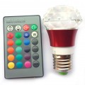 3 Watt RGB Atmosphere Decorative Lights Crystal Lamps Light Distribution on the Remote Control