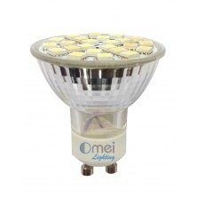 4-Pack Brightest SMD LED Gu10 Bulbs 24p 5050 Spotlight Gu10 Pack Cool White Wide Angle [Energy Class A]