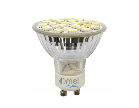 4-Pack Brightest SMD LED Gu10 Bulbs 24p 5050 Spotlight Gu10 Pack Cool White Wide Angle [Energy Class A]