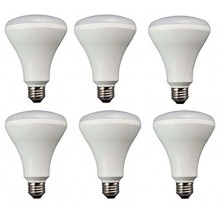 Embedded kitchen LED bulb, 65 watt equivalent, non adjustable light, soft white, 6 Pack