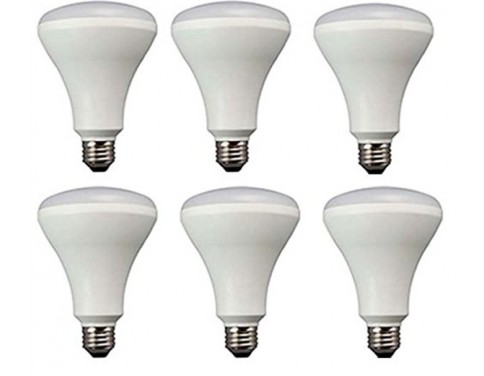Embedded kitchen LED bulb, 65 watt equivalent, non adjustable light, soft white, 6 Pack