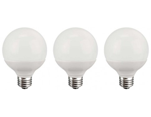 40 Watt Equivalent 3-pack, LED G25 Globe Light Bulbs, Non-dimmable, Soft White, 
