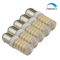 OmaiLighting Double Contact Bayonet Base 12 Volt LED Bulbs – Bayonet Base (Ba12d) – T4 JD Type – 4 Watt Dimmable Light – Car LED Bulb 1076 1142 – Daylight White – 5 Piece Pack