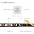 5m RGB Addressable Full Color LED Pixel Strip Dream Color Making Programmable LED Screen LED Wall Only DC5V Black PCB
