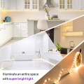 Dimmable Premium OmaiLighting Warm White LED Strip Lights 16.4ft 300 LED 12-Volt DC UL-Listed Tape Backed Flexible Ribbon for Bedroom, Under Cabinet Lighting, Kitchen, Closets, Home Office