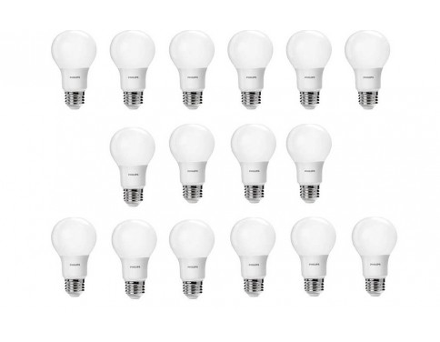 60 watt equivalent soft white A19 LED bulb, 16 pack