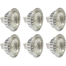 Pack of 6 12v mr16 50w led bulb 2700k non dimmable 50 watt equivalent 450 lumens warm white bulbs