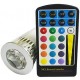 5W GU10 RGB LED Spot Light Spotlight Bulb Lamp 16 Colors with Remote Controller