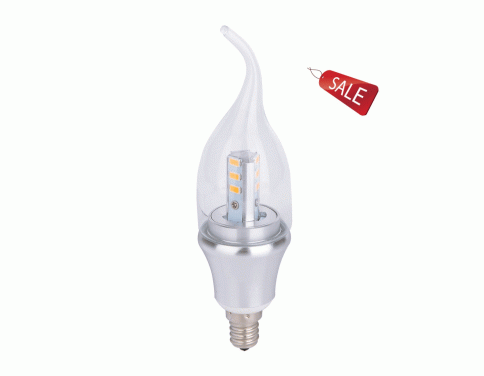 6-Pack LED Candelabra Bulb 6w E12 Light Bulbs 60w 60 watt 3850 - 4250k Natural Daylight Bent Tip