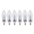 6-Pack E12 LED Candelabra Bulbs 5w 280lm 40w incandescent replacement