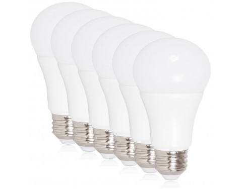 LED A19 - 800 Lumens 60 Watt Equivalent Daylight Cool White (5000K) Light Bulb, 10 Watts (Pack of 6)