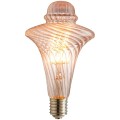 LED/AQ/12W/DIM/22K LED Antique Filament Style 100W Equivalent Chimney Vintage Light Bulb with 2200K Mogul (E39) Base Clear Dimmable