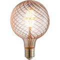 G48/LED/SG/AQ/12W/D/22K/MOG LED Antique Filament Style 100W Equivalent G48 Globe Vintage Light Bulb with 2200K Mogul (E39) Base Clear Dimmable, Warm White