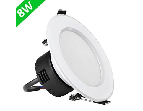 8W 3.5-Inch LED Recessed Lighting, 75W Halogen Bulbs Equivalent, LED Driver Included, 400lm, Warm White, 3000K, 90° Beam Angle, Recessed Ceiling Lights, Recessed Lights, LED Downlight