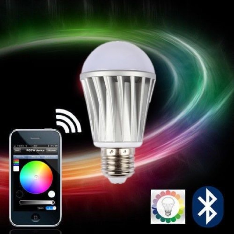 Lagute iOS App Bluetooth Control RGBW Color Magic LED Smart light Lamp ...