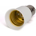 B22 to E27 LED Bulb Base Converter Halogen CFL Light Lamp Adapter Socket Change [Energy Class A++]