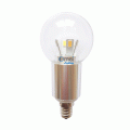 E12 Dimmable LED Globe Bulb 4w 45 watt Warm White 3000k Candelabra Base bulb 360 Degree Beam Angle