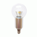 E12 Dimmable LED Globe Bulb 5w 45 watt Sunshine daylight 4000k Candelabra Base bulb 360 Degree Beam Angle