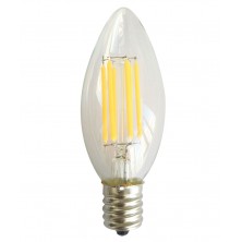 6-Pack Dimmable Filament Intermediate Base led e17 candle bulb 60w torpedo light bulbs