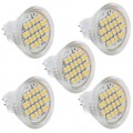 5 MR11 GU4 Warm White 24 SMD LED Office Spot Light Lamp Bulb Energy Saving 12V