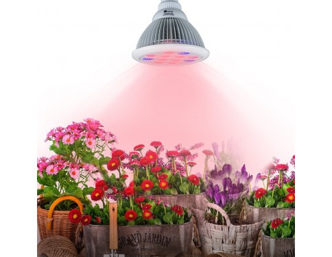 Newest LED Grow Light 24W, Plant Grow Lights E27 Growing Bulbs For Garden Greenhouse and Hydroponic Full Spectrum Growing Lamps