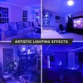 A19 Blue LED Bulbs, E26 Base Colored Holiday Lights, 9W(60W Equivalent), 580LM, Mood Lighting for Home Decoration, Bedroom, Bathroom