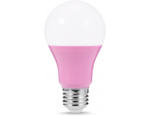 LED Pink Light Bulb, 45W Equivalent, Pink LED Chips, A19 Light Bulb with Medium Base