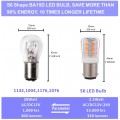 12V Low Voltage led Light Bulb BA15D Double Contact Bayonet for RV Trailer Camper Motor Home Marine Boat Landscape Bulb 2.5W 330lm Equivalent 35W Pack of 4