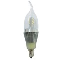 6-Pack Newest Model LED Candelabra Bulb Brightest Model Dimmable 7 Watt Bullet Top Perfect 60W Replacement E12 Base Warm White