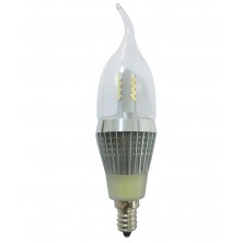 6-Pack Newest Model LED Candelabra Bulb Brightest Model Dimmable 7 Watt Bullet Top Perfect 60W Replacement E12 Base Warm White