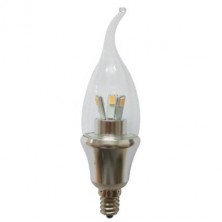 10X Energy Saving 5Watt LED Candle Light, 40W incandescent equivalent, E12 Candelabra base ，Warm white support dimmable