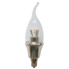 10X Energy Saving 5Watt LED Candle Light, 40W incandescent equivalent, E12 Candelabra base ，Warm white support dimmable